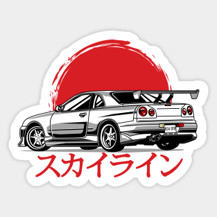 NISSAN GTR R34 Sticker